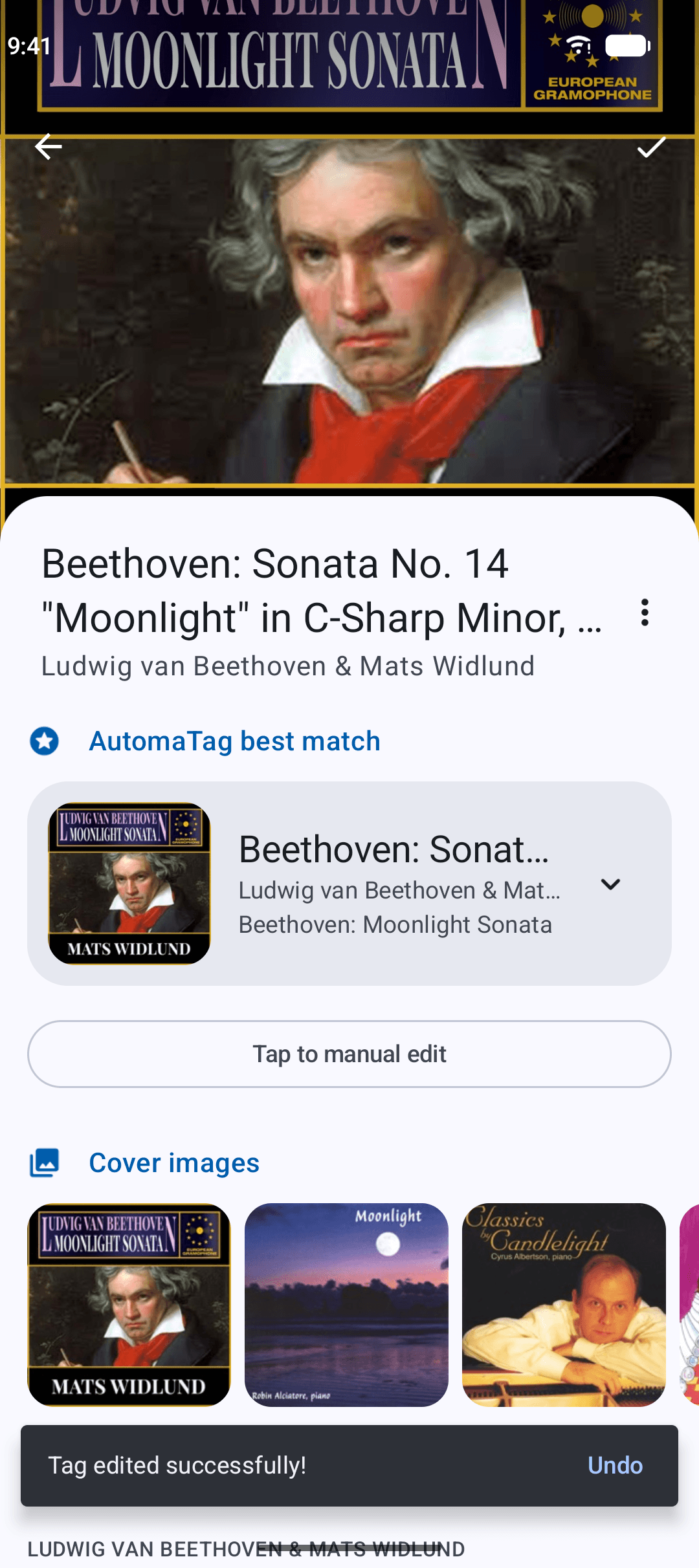 Tags applied to a song