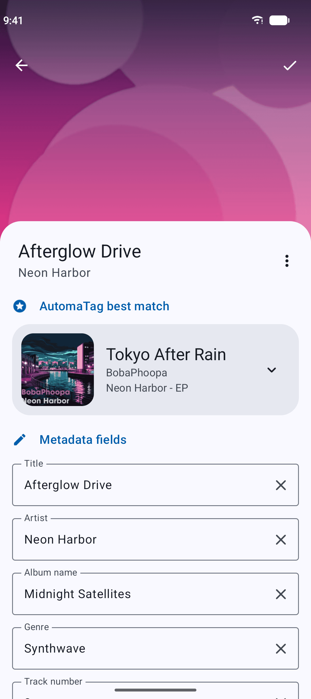 Manual tag editor