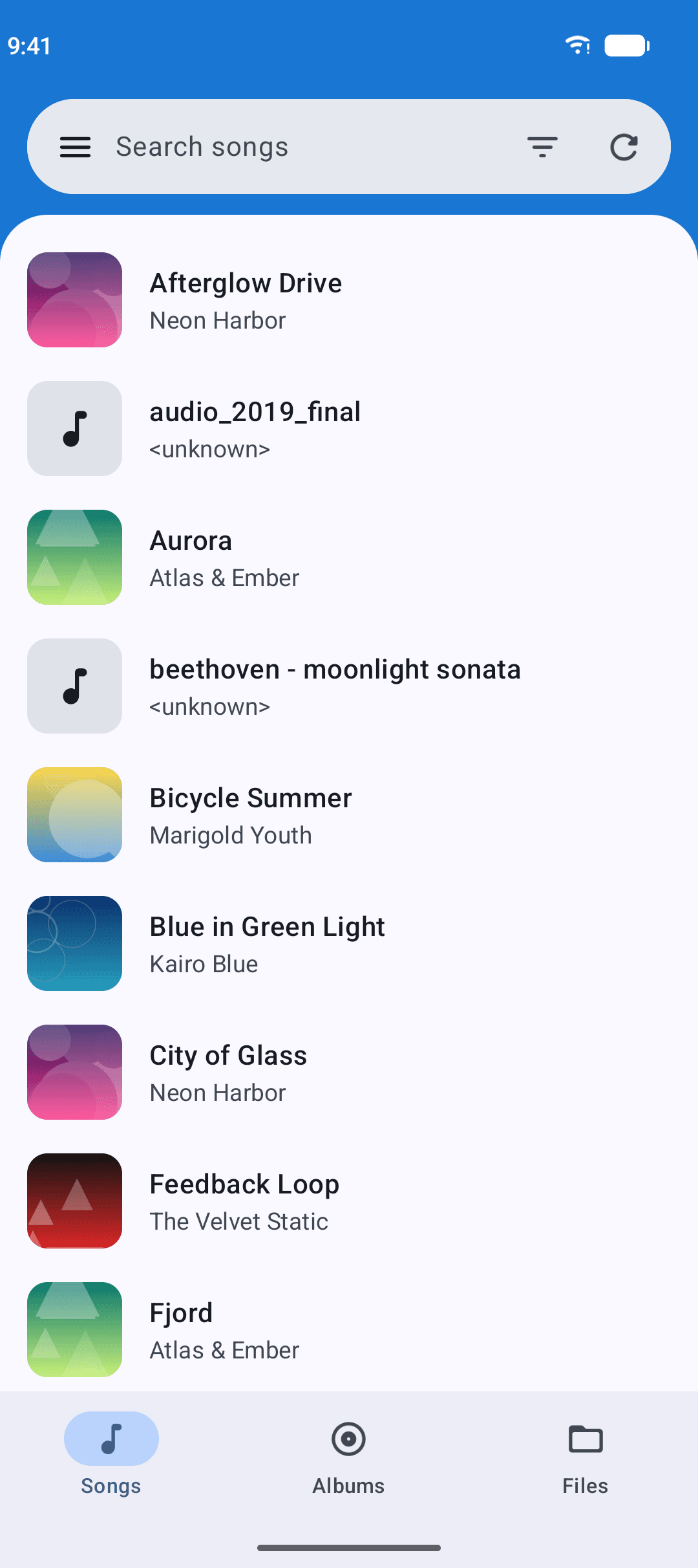 AutomaTag song list
